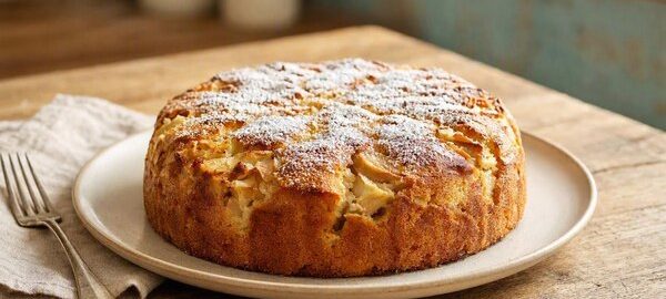 Класична шарлотка з сушеними грушами