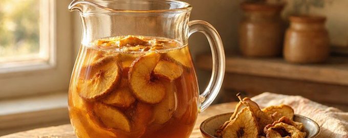 Класичний компот із сушених яблук і груш